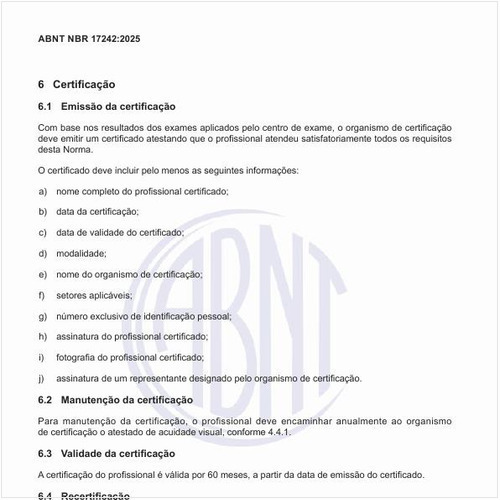 Quando deve ser emitido o certificado?