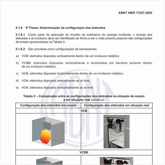 Como fazer a comparação entre as configurações dos eletrodos na situação de ensaio e em situação real?