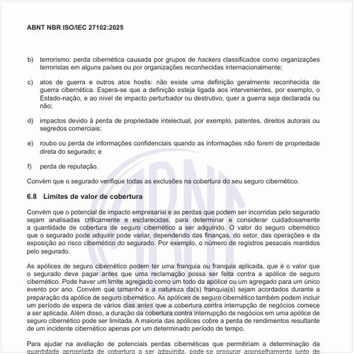 Quais podem ser os limites de valor de cobertura?