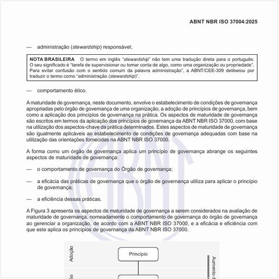 Quais são os aspectos de maturidade de governança em uma visão geral?