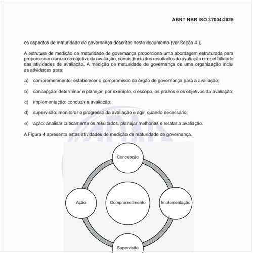 Quais são as atividades de medição de maturidade de governança?