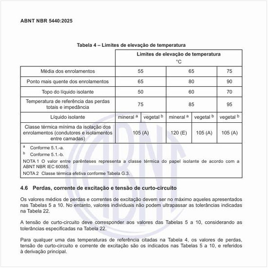 Quais são os limites de elevação de temperatura dos transformadores?