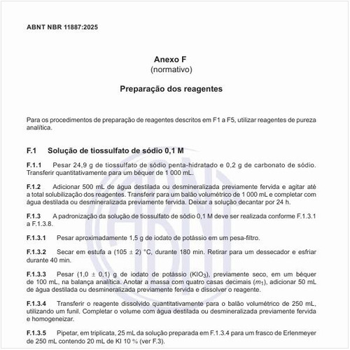 Como realizar a preparação dos reagentes?