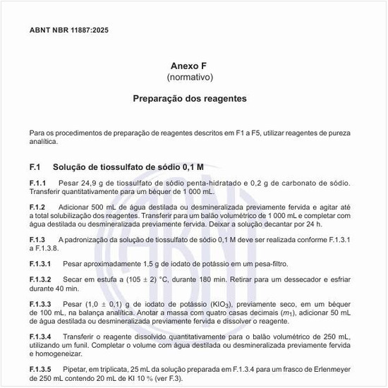 Como realizar a preparação dos reagentes?