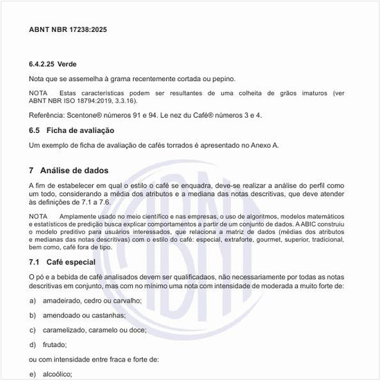 Qual é o perfil do café especial?