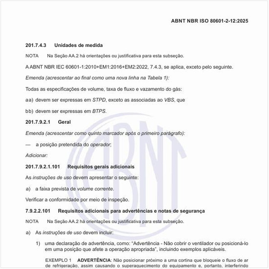 Quais são os requisitos adicionais para advertências e notas de segurança?