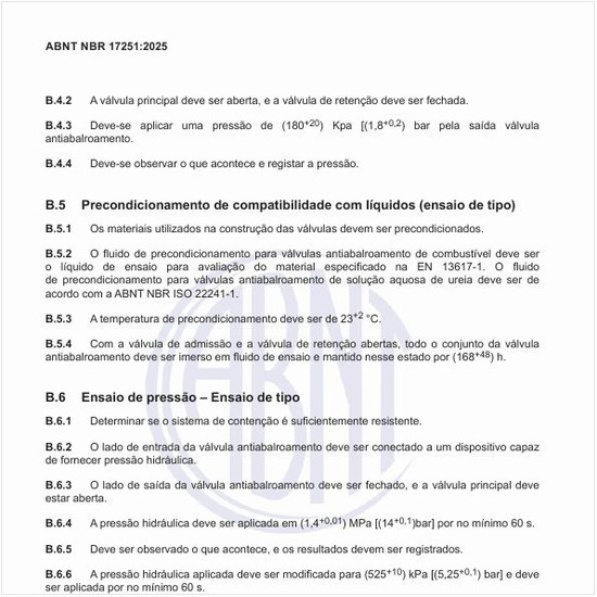Por que fazer o precondicionamento de compatibilidade com líquidos (ensaio de tipo)?