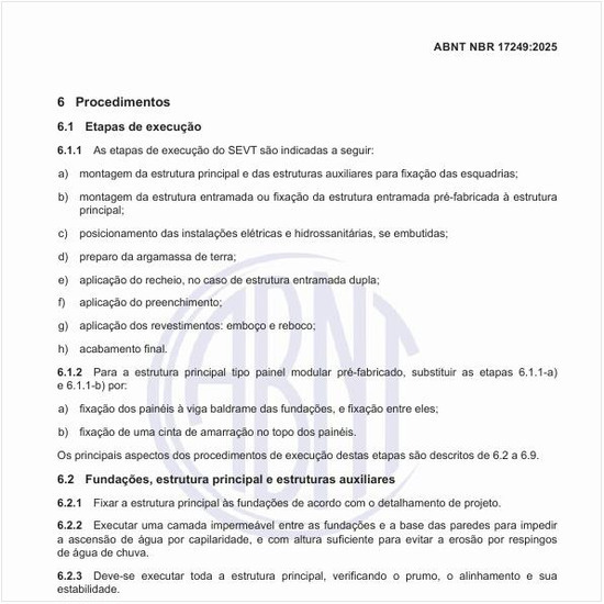 Quais são as etapas de execução dessas estruturas?