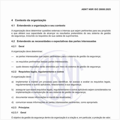 Quais são os princípios da gestão da segurança?