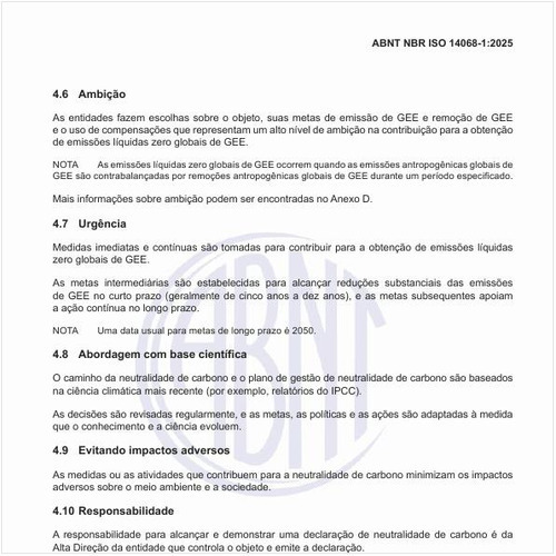 Qual é a estrutura para a neutralidade de carbono?