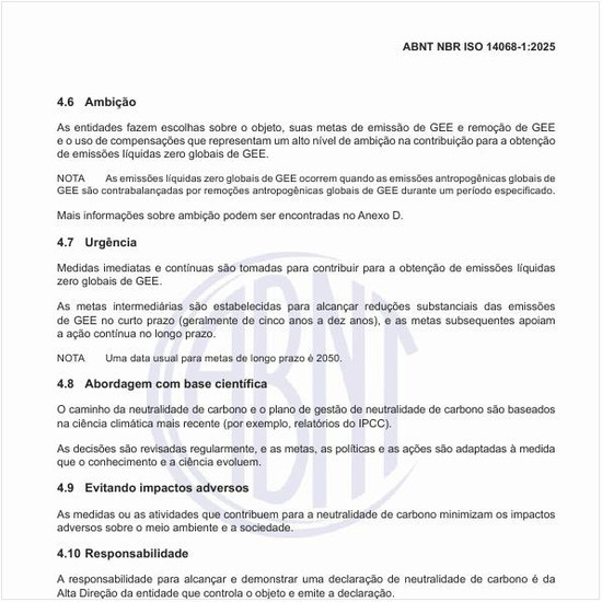 Qual é a estrutura para a neutralidade de carbono?