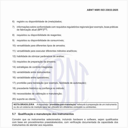 Como operar a qualificação e a manutenção dos instrumentos?