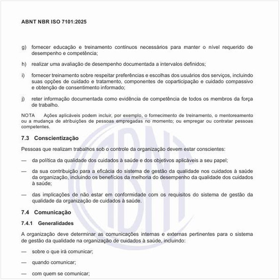 O que deve incluir a comunicação com o usuário do serviço?