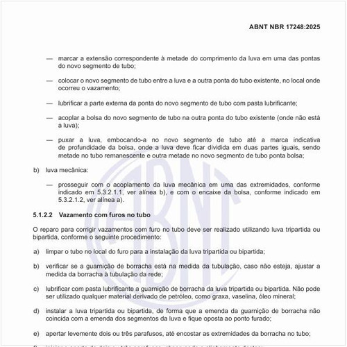 Como realizar o reparo do vazamento com furos no tubo?
