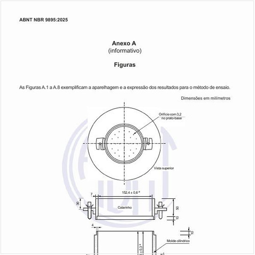 Como deve ser o cilindro metálico?