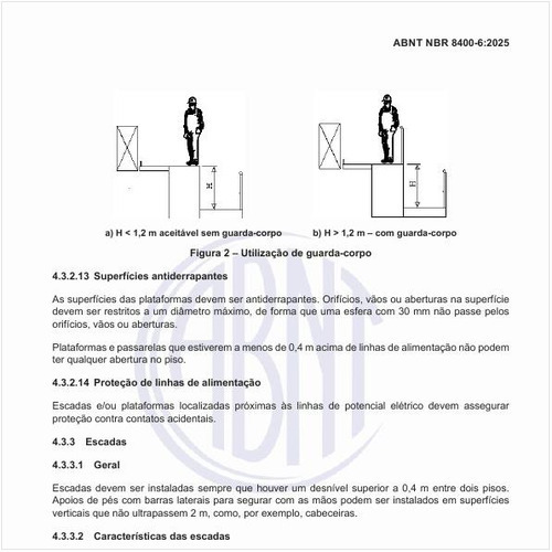 Quais devem ser as características das escadas?