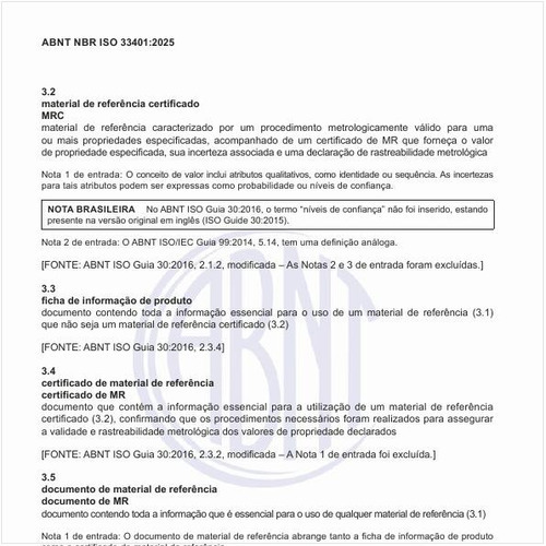 O que é um material de referência (MR)?