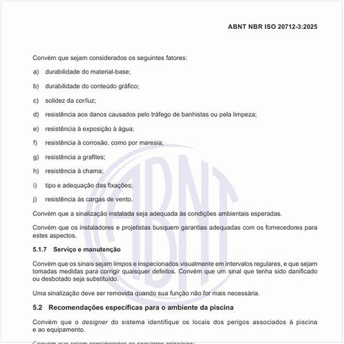 Quais são as recomendações específicas para o ambiente da piscina?