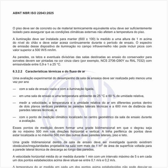 Quais são as características térmicas e do fluxo de ar dos equipamentos?