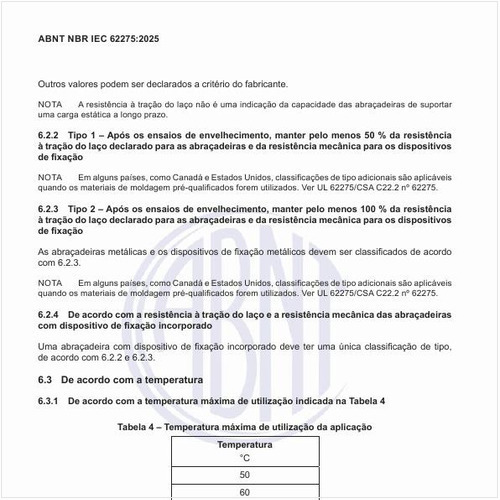 Qual deve ser a temperatura máxima de utilização da aplicação?