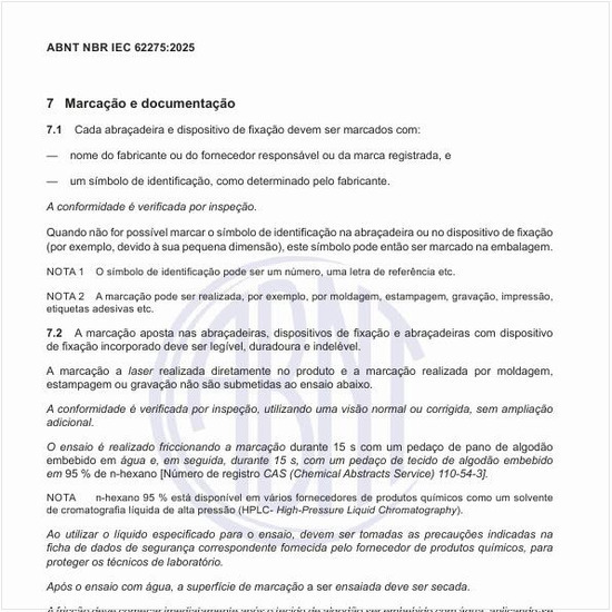 Qual deve ser a marcação e a documentação dos produtos?