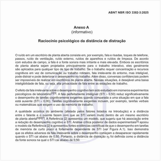 Qual é o raciocínio psicológico da distância de distração?