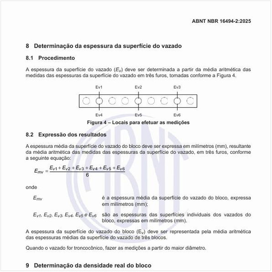 Como proceder na determinação da densidade real do bloco?