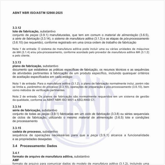 Qual deve ser o formato de arquivo de manufatura aditiva?