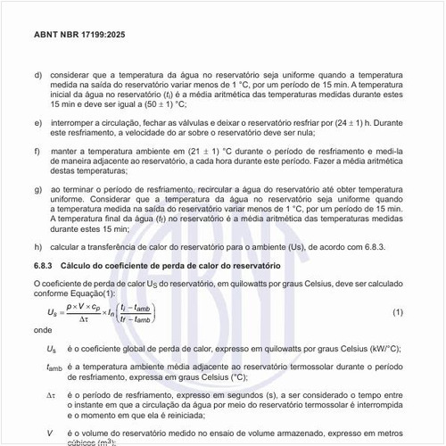 Como fazer a determinação das perdas de calor do reservatório?