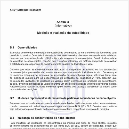 O que representa uma mudança de concentração de nano-objetos?