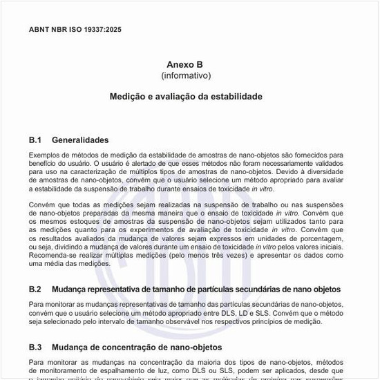 O que representa uma mudança de concentração de nano-objetos?