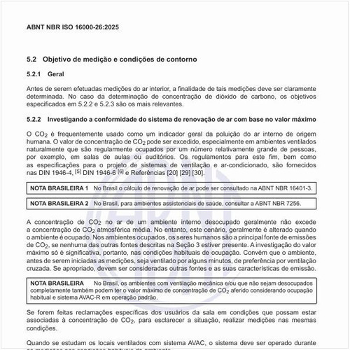 
Por que investigar a conformidade do sistema de renovação de ar com base no valor máximo?

