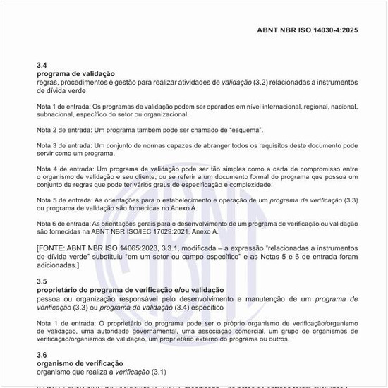 Quem é o proprietário do programa de verificação e/ou validação?