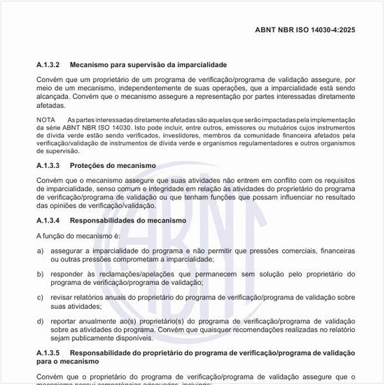 Como deve ser o mecanismo para supervisão da imparcialidade desses programas?