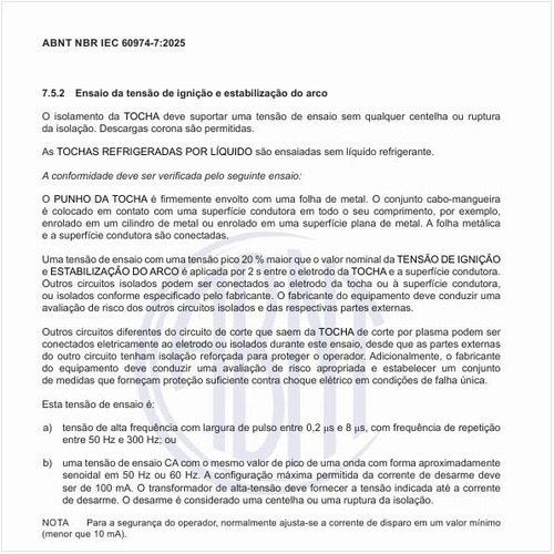 Qual é a classificação térmica das tochas?
