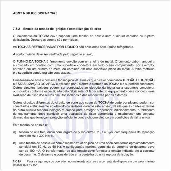 Qual é a classificação térmica das tochas?