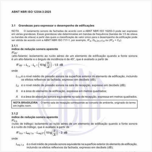O que representa o índice de redução sonora aparente?