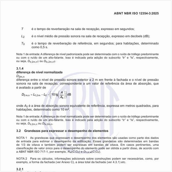 O que é a diferença de nível normalizada?