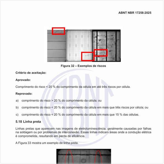 O que são as linhas pretas?