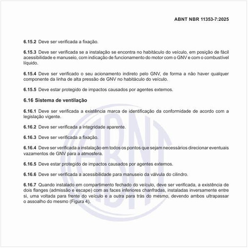Como deve ser o sistema de ventilação dos veículos?