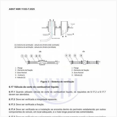 Qual a característica da válvula de corte do combustível líquido?