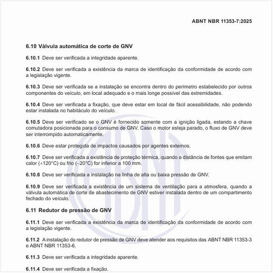 O que deve atender o redutor de pressão de GNV?