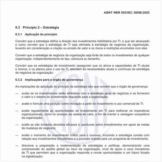 O que deve definir a estratégia  para a governança?