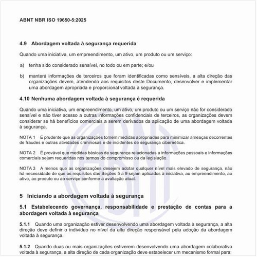 Como iniciar o desenvolvimento da abordagem voltada à segurança?