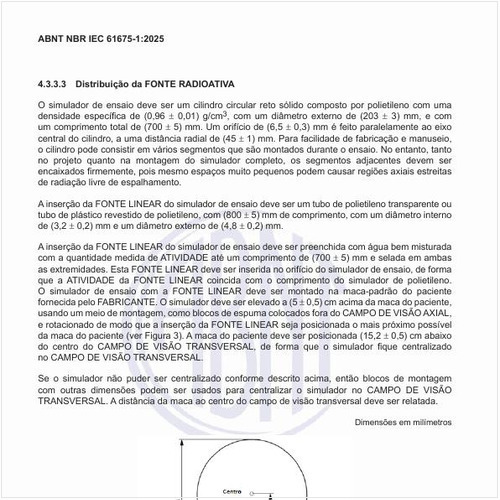 Qual é a configuração e posição do simulador de espalhamento na maca de imageamento?