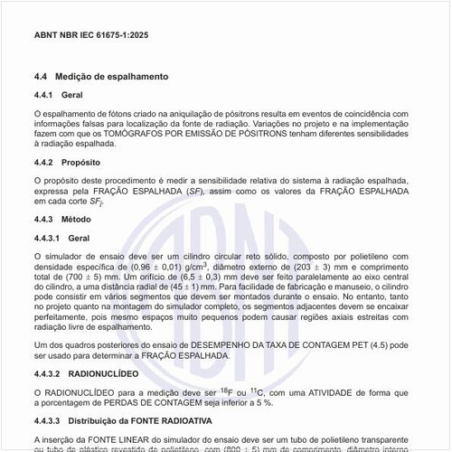 Como fazer a medição de espalhamento?