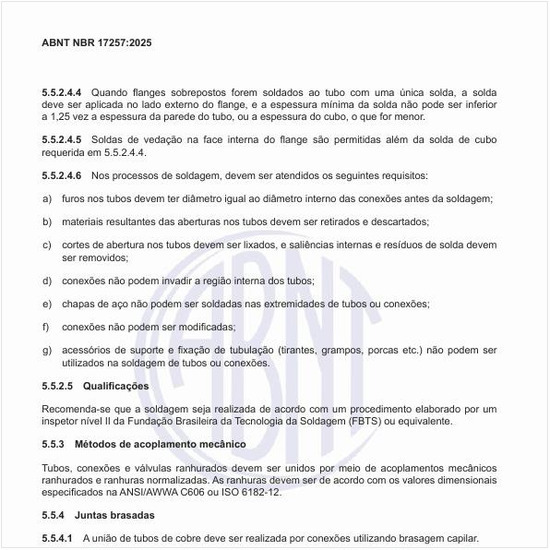 Quando devem ser usadas as juntas brasadas?