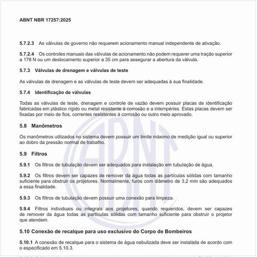 Onde deve ser instalada a conexão de recalque para uso exclusivo do Corpo de Bombeiros?