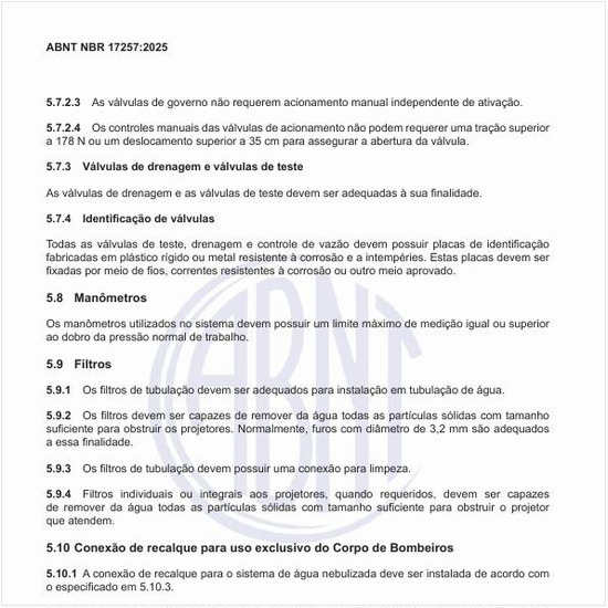 Onde deve ser instalada a conexão de recalque para uso exclusivo do Corpo de Bombeiros?