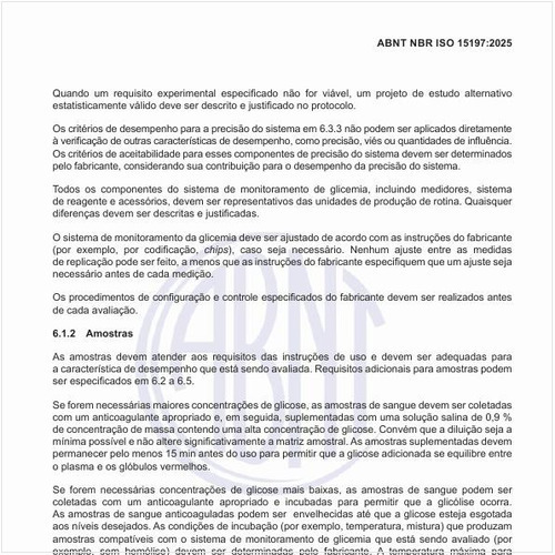 Por que as amostras devem atender aos requisitos das instruções de uso?